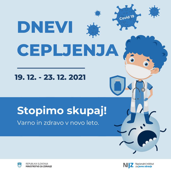 Dnevi cepljenja s termini v Bohinju - 19. 12. - 23. 12. 2021