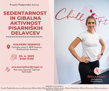 Sedentarnost in gibalna aktivnost pisarniških delavcev s Špelo Rabič