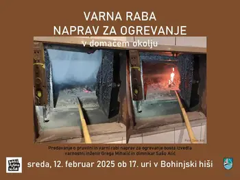 Predavanje: Varna raba naprav za ogrevanje v domačem okolju (Bohinjska hiša, 12. februar 2025)
