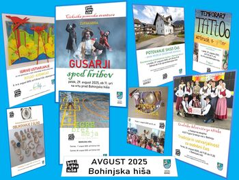 Počitniške delavnice V AVGUSTU v Bohinjski hiši
