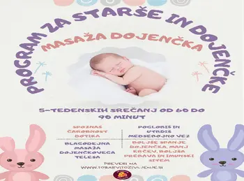 Vabilo na tečaj masaže dojenčka v Bohinjski hiši