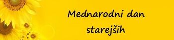 Vabilo - 1. oktober mednarodni dan starejših