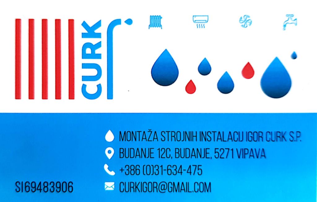 MONTAŽA STROJNIH INSTALACIJ IGOR CURK S.P.