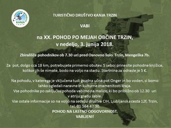 XX. POHOD PO MEJAH OBČINE TRZIN
