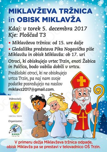Miklavževa tržnica in obisk Miklavža