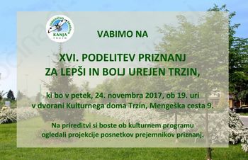 XVI. Podelitev priznanj za lepši in bolj urejen kraj