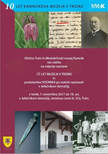 Odprtje razstave 10 let muzeja v Trzinu