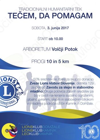 Humanitarni tek: TEČEM, DA POMAGAM