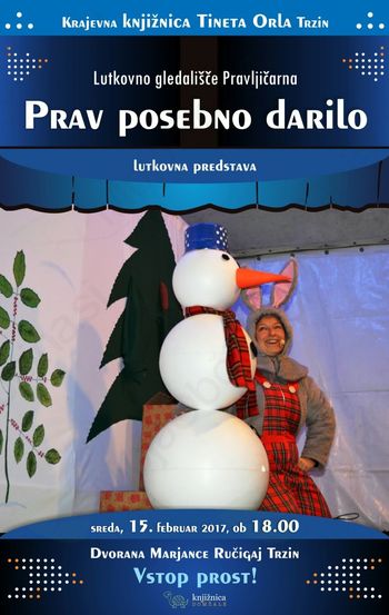 Lutkovna predstava: PRAV POSEBNO DARILO