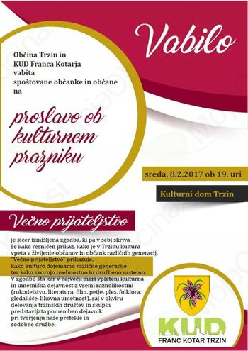 Proslava ob kulturnem prazniku