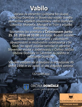 Seznanitev vojaških obveznikov z vojaško dolžnostjo