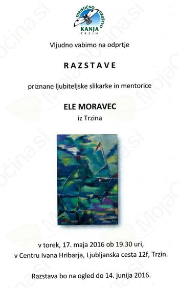 Odprtje razstave Ele Moravec