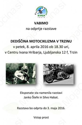 Razstava: Dediščina motociklizma v Trzinu