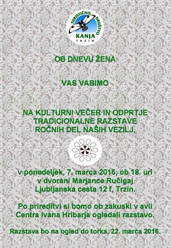 Kulturni večer in odprtje razstave