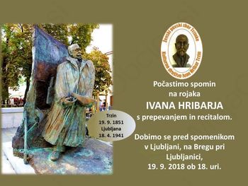 Počastitev spomina na rojaka IVANA HRIBARJA