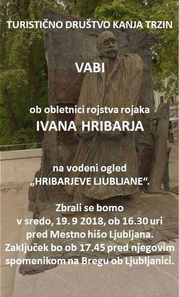 Vodeni ogled "HRIBARJEVE LJUBLJANE"