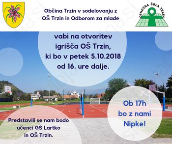 Otvoritev igrišča OŠ Trzin
