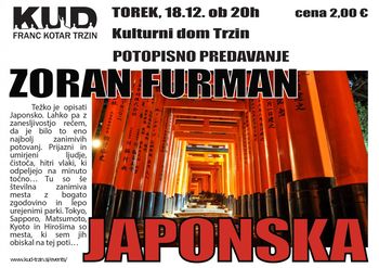Potopisno predavanje: Zoran Furman: JAPONSKA