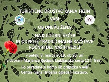 Kulturni večer ob dnevu žena in odprtje razstave