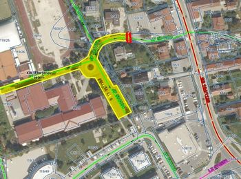 Popolna zapora dela občinske ceste - Mengeška cesta od ekološkega otoka pri lokalu Pekos pub do konca parkirišča pri OŠ Trzin in dovoza do OŠ Trzin  