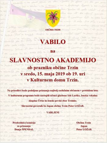 SLAVNOSTNA AKADEMIJA OB PRAZNIKU OBČINE TRZIN
