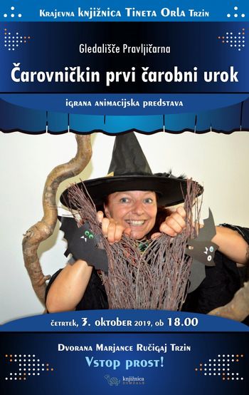 Gledališče Pravljičarna: Čarovničkin prvi čarobni urok