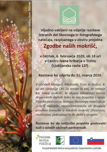 Razstava v okviru projekta ZGODBE NAŠIH MOKRIŠČ