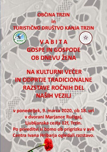 Kulturni večer ob dnevu žena in odprtje razstave