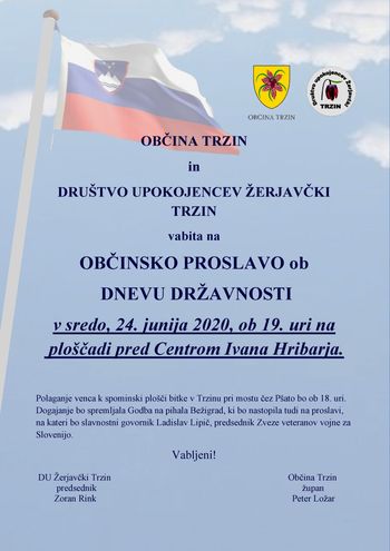 OBČINSKA PROSLAVA OB DNEVU DRŽAVNOSTI