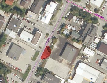 Delna zapora krajevne ceste (Planjava)