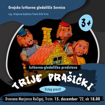 Lutkovno-gledališka predstava TRIJE PRAŠIČKI