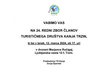 Zbor članov TD Kanja Trzin