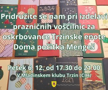 Izdelovanje prazničnih voščilnic