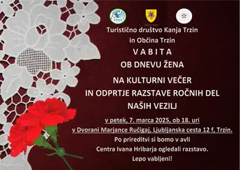 Kulturni večer in odprtje razstave ročnih del vezilj