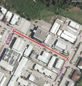 Popolna zapora občinske ceste: ulica Brodišče, 5. 4. 2025