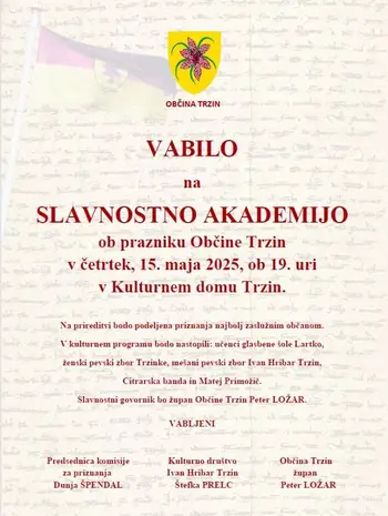 Slavnostna akademija ob prazniku Občine Trzin