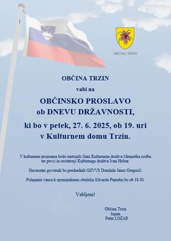 Občinska proslava ob DNEVU DRŽAVNOSTI