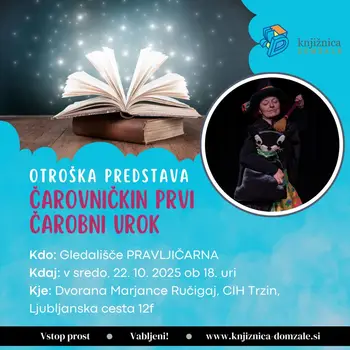 Otroška predstava ČAROVNIČKIN PRVI ČAROBNI UROK