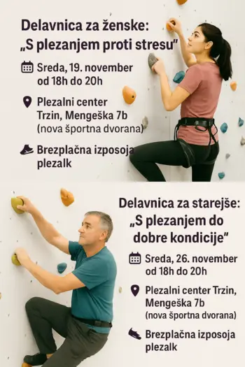 Delavnica za ženske: S plezanjem proti stresu