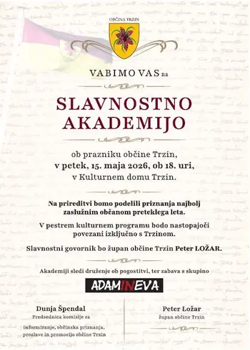 Slavnostna akademija ob prazniku Občine Trzin