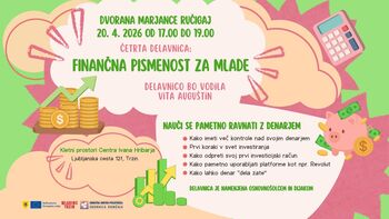Četrta delavnica: FINANČNA PISMENOST ZA MLADE