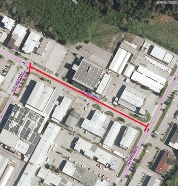 Popolna zapora občinske ceste: ulica Brodišče, 18. 4. 2026