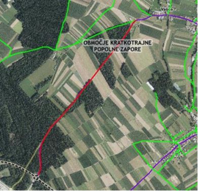 Kratkotrajne popolne zapore ceste Vašca – letališče v sredo, 15.6.2022