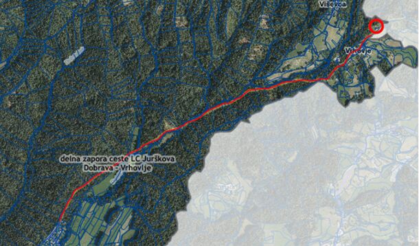 Delni zapori občinskih cest Jurčkova Dobrava – Vrhovlje in Grad – Štefanja Gora podaljšani do 15. 10. 2023