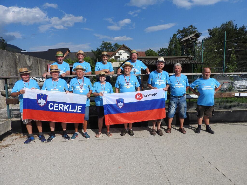 Balinarji Društva upokojencev Cerklje gorenjski podprvaki