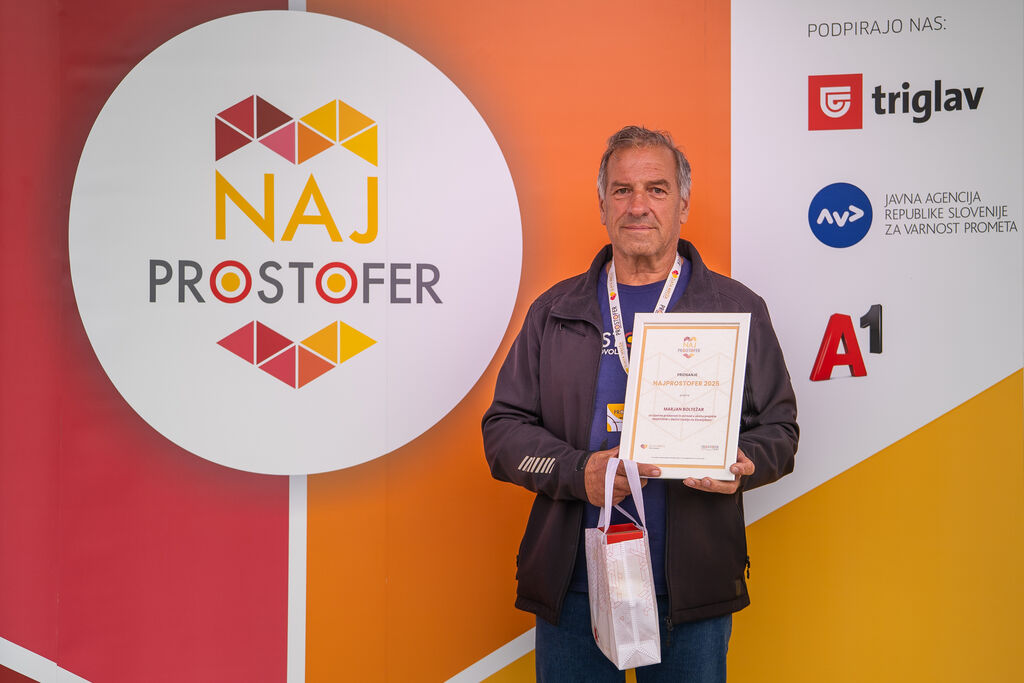 Najprostofer Marjan Boltežar na Vranskem - Prostoferji iz vse Slovenije na Vranskem krepijo varno vožnjo