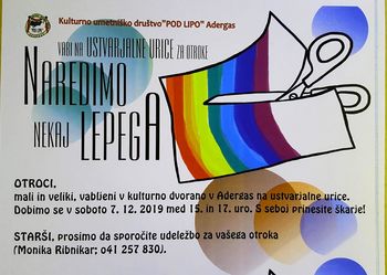 Ustvarjalna delavnica Naredimo nekaj lepega