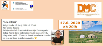Vabilo na predavanje oz. delavnico - Delo z Romi