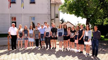 Župan Cerkelj Franc Čebulj  sprejel  najboljše v generaciji