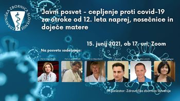 Javni posvet - vse o cepljenju proti covidu-19 za otroke od 12. leta naprej, nosečnice in doječe matere